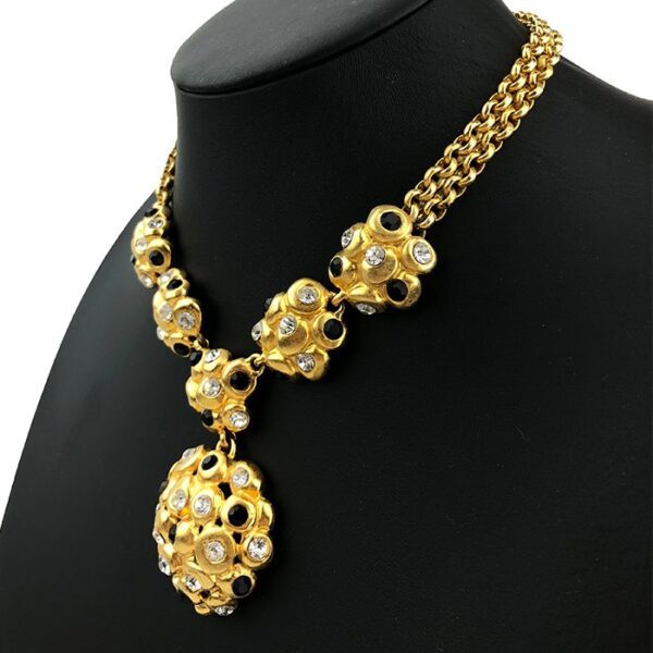 Ben Amun Rhinestone Embellished Goldtone Necklace