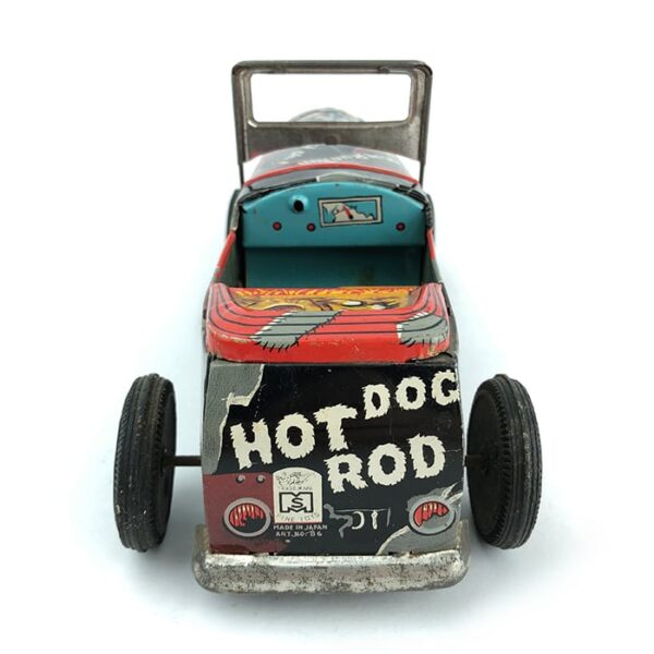 Vintage Masuo Japan Hot Dog Rod Friction Tin Toy Car