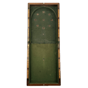 Antique Victorian Mahogany Folding Bagatelle Game Board