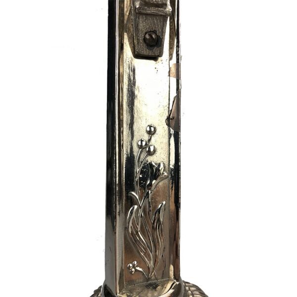 Antique Baroque European Silvered Alter Crucifix