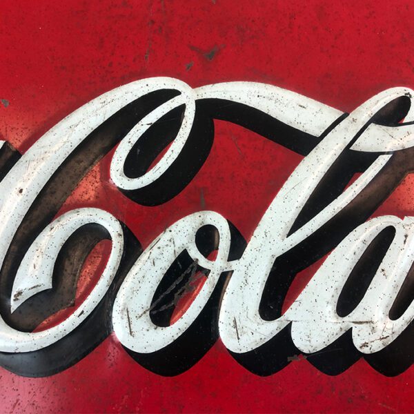 Vintage 1932 Metal Coca-Cola Sign