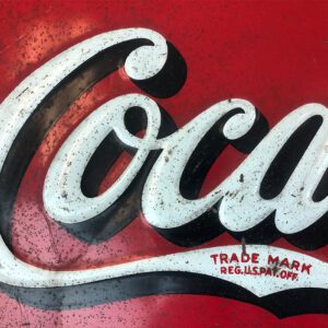 Vintage 1932 Metal Coca-Cola Sign