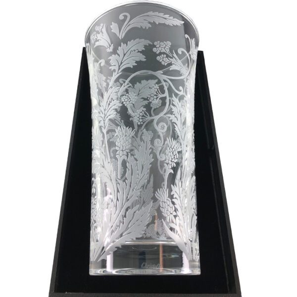 Large Christofle Marly Crystal Vase
