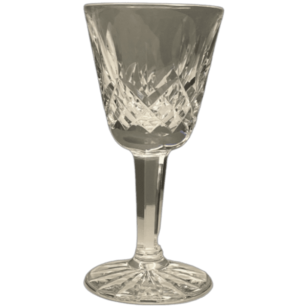 Waterford Lismore Set of Six 3 ½" Cut Crystal Cordial Glasses