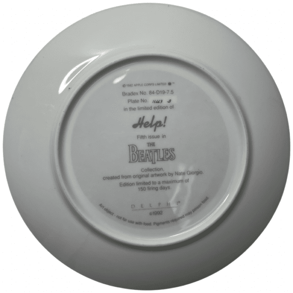 The Beatles "Help" Collectors Plate by Delphi