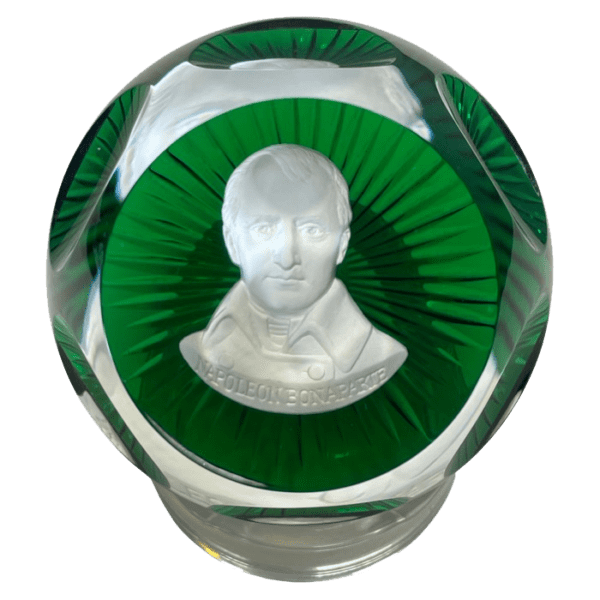 Franklin Mint and Baccarat 1977 Sulfide Napoleon Bonaparte Paperweight