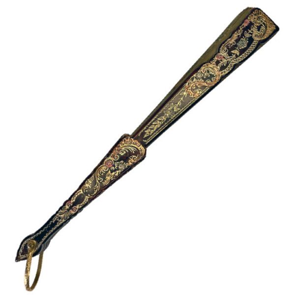 Vintage Silkscreen Double Sided Folding Hand Held Fan