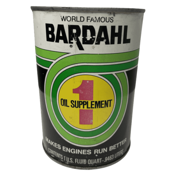 1950s World Famous Bardahl 1 Fluid Quart Oil Can Unopened