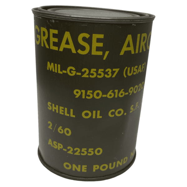 US Air Force 1951 Shell Oil Co Aircraft Grease One Pound Can Unopened