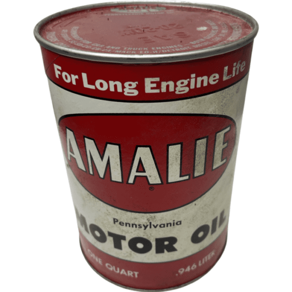 1950s Amalie of Pennsylvania One Quart Motor Oil Can Unopened