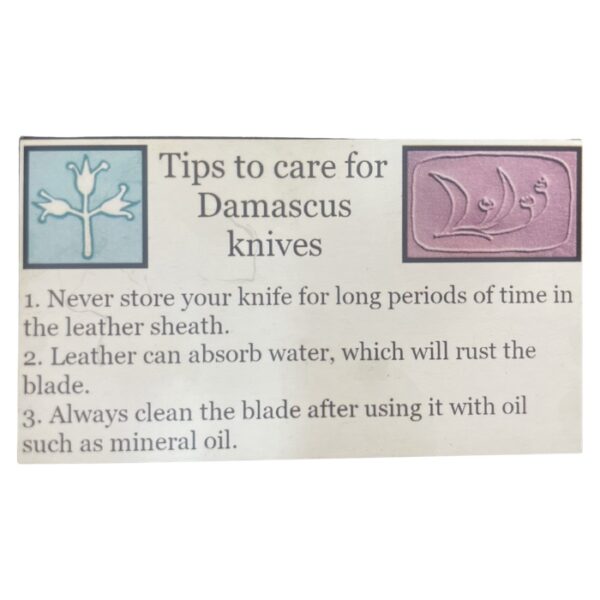 Damascus Knives Care Tips