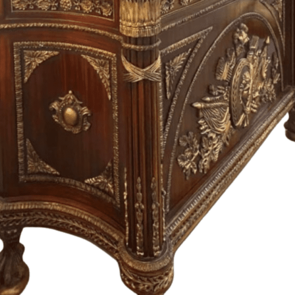 Palatial Louis XVI Inspired Kingwood and Ormolu Mounted Cabinet