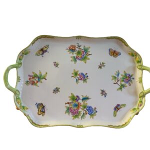 Herend Porcelain 18-inch Tray Queen Victoria Pattern
