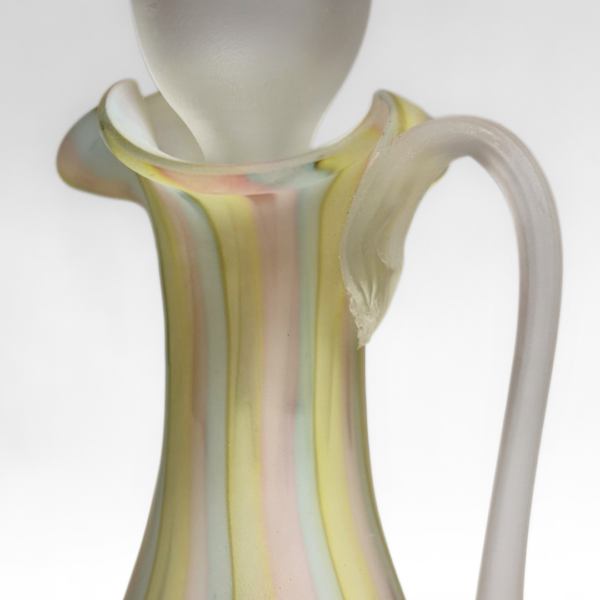Cased Glass Pastel Rainbow Cruet - Image 6