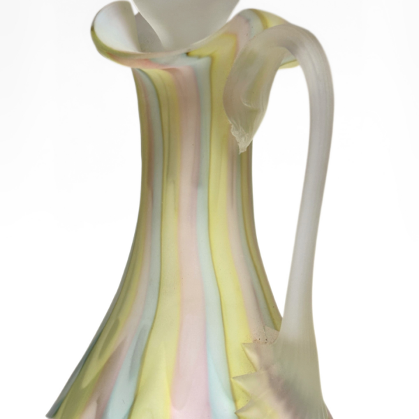 Cased Glass Pastel Rainbow Cruet - Image 7