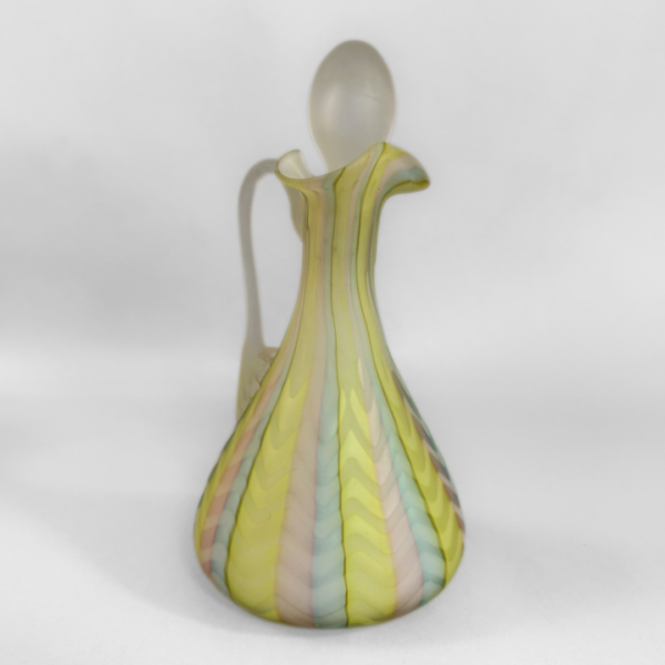 Cased Glass Pastel Rainbow Cruet - Image 2