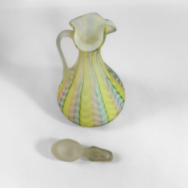 Cased Glass Pastel Rainbow Cruet - Image 5