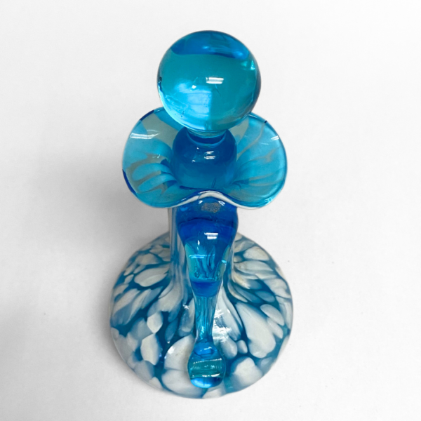 Rainbow Art Glass Blue & White 'Splatter' Cruet - Image 5