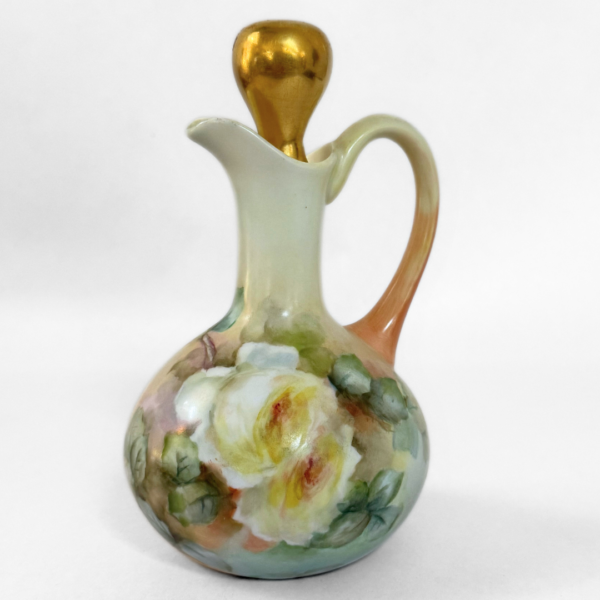 French Porcelain Hand-painted Cruet - Image 2