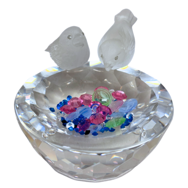 Swarovski "Feathered Friends" Crystal Bird Bath