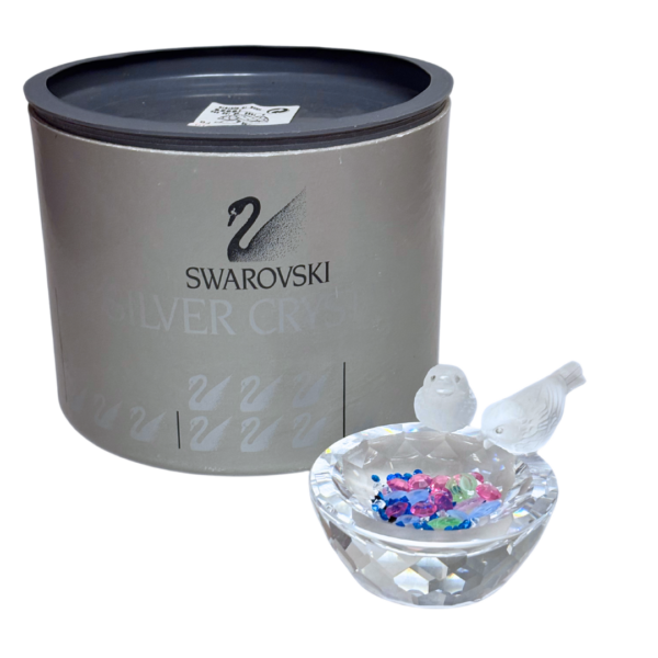 Swarovski "Feathered Friends" Crystal Bird Bath - Image 2
