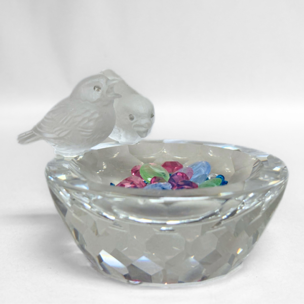 Swarovski "Feathered Friends" Crystal Bird Bath - Image 5