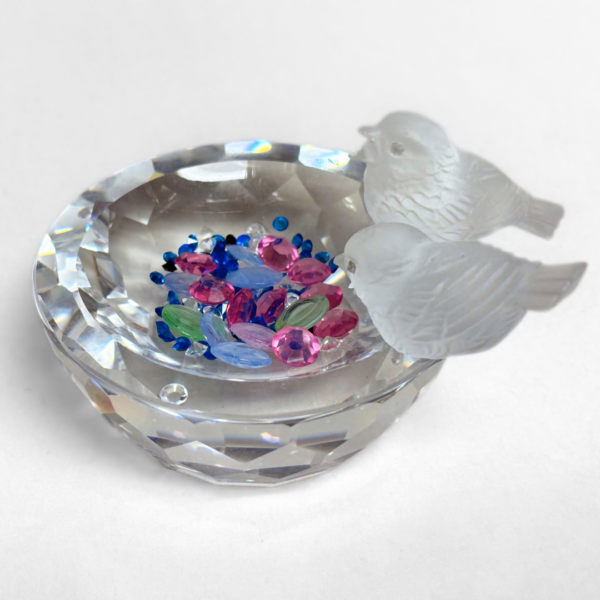 Swarovski "Feathered Friends" Crystal Bird Bath - Image 4
