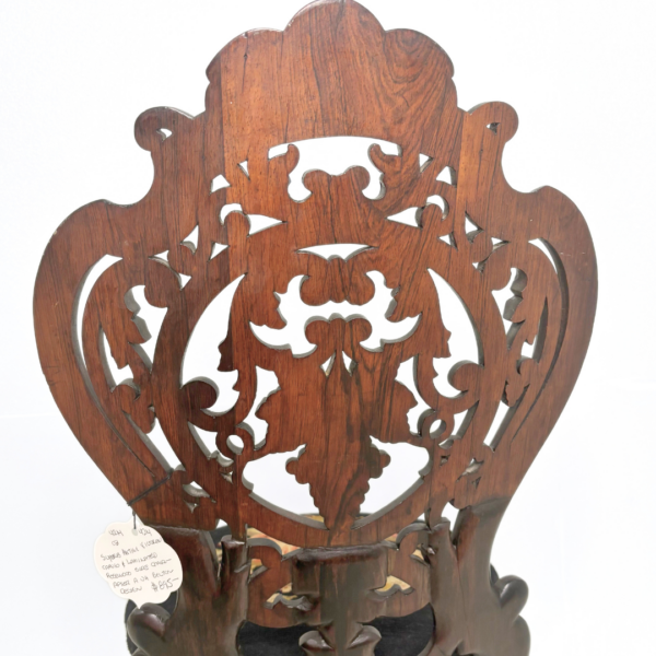 Antique Victorian Carved Rosewood Side Chair - Image 5