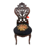 Antique Victorian Carved Rosewood Side Chair