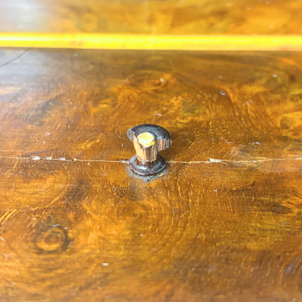 High-End Georgian Style Replica Mahogany Sewing Table - Image 13