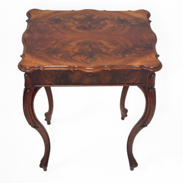 High-End Georgian Style Replica Mahogany Sewing Table - Image 3