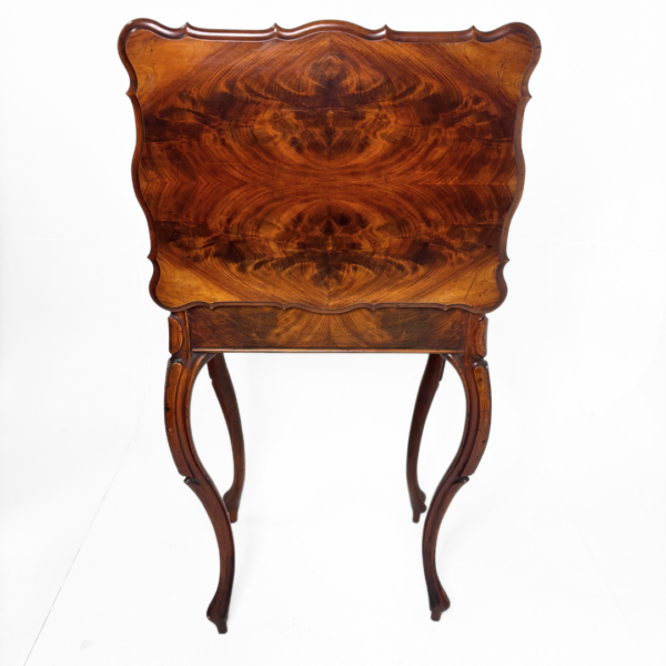 High-End Georgian Style Replica Mahogany Sewing Table - Image 10