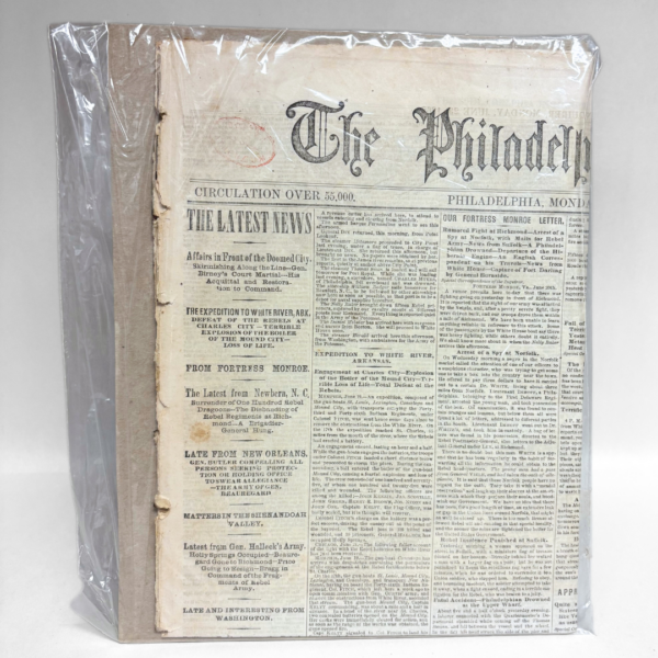Antique Newspaper: The Philadelphia Inquirer — June 23, 1862 - Image 2