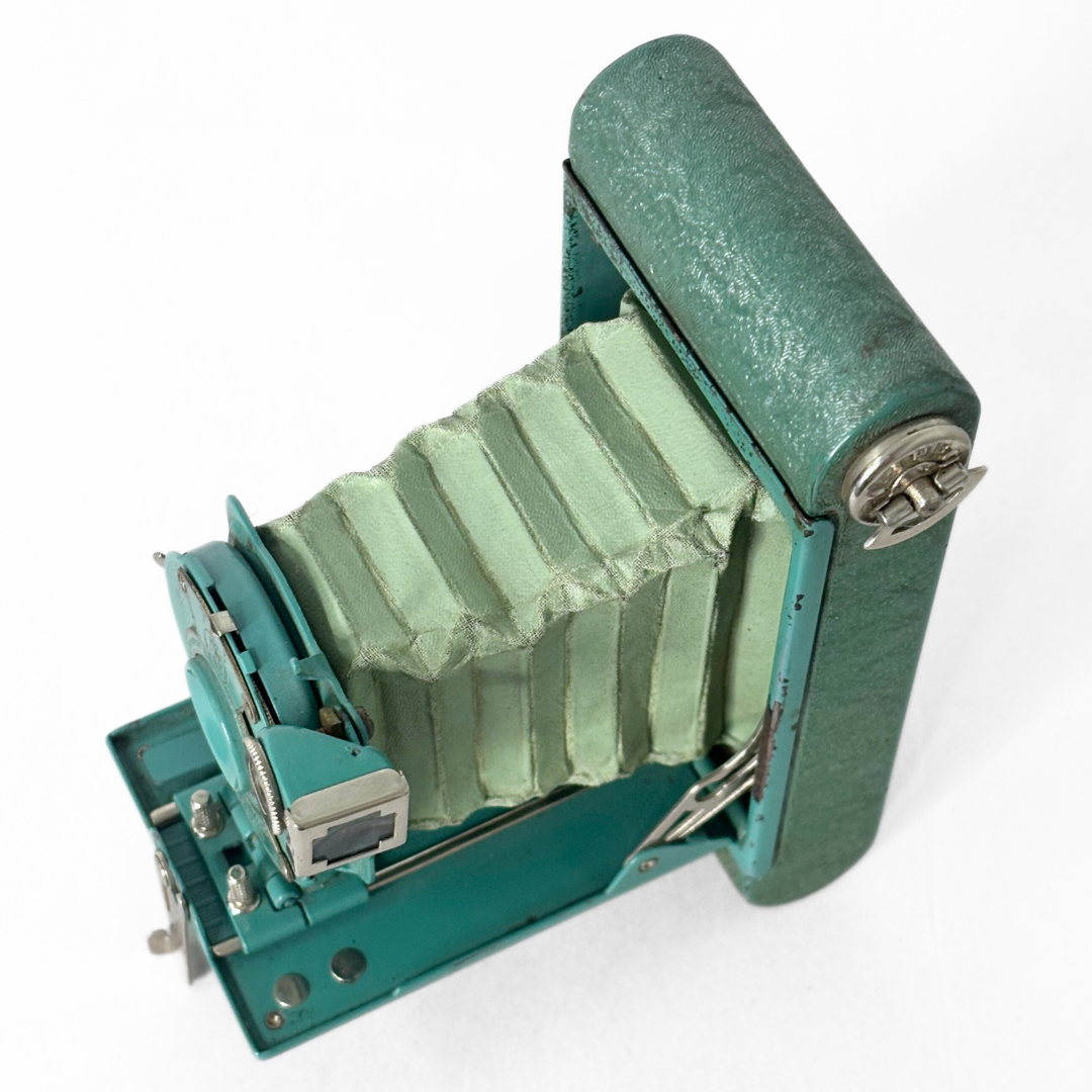 Antique Teal Kodak Rainbow Hawk-Eye Vest Pocket Camera - Image 6