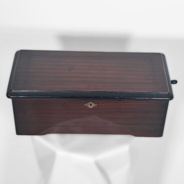 19th Century Swiss cylinder music box, plays 8 songs - Image 4